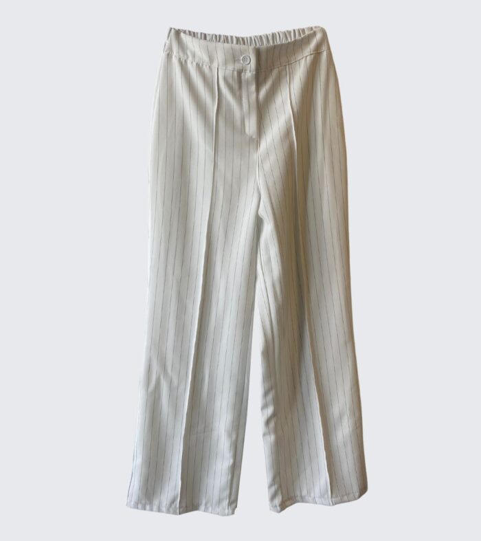 PANTALONI GESSATI A GAMBA DRITTA