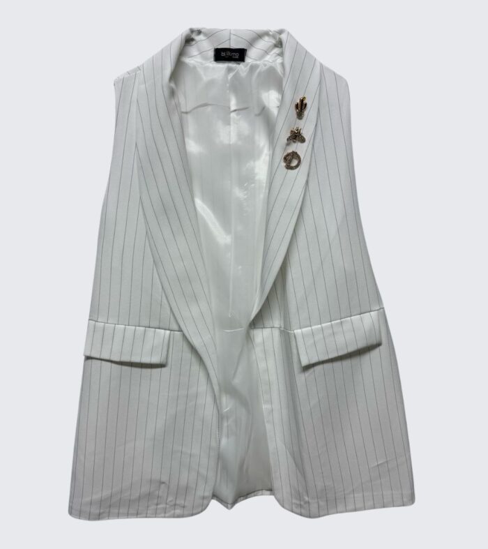GILET LUNGO GESSATO